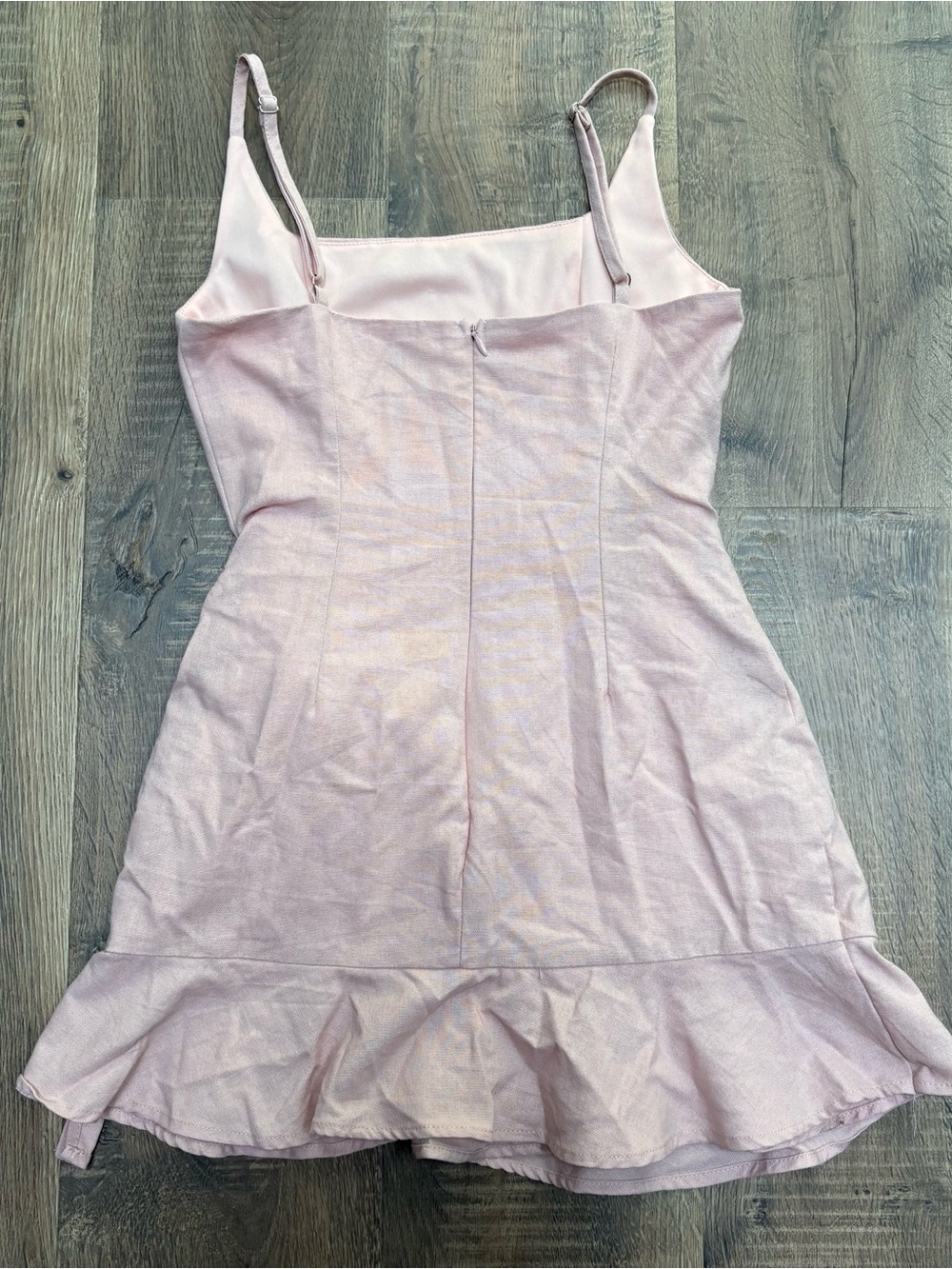Princess Polly cottage hill wrap minidress blush pink size 8 - Picture 5 of 5